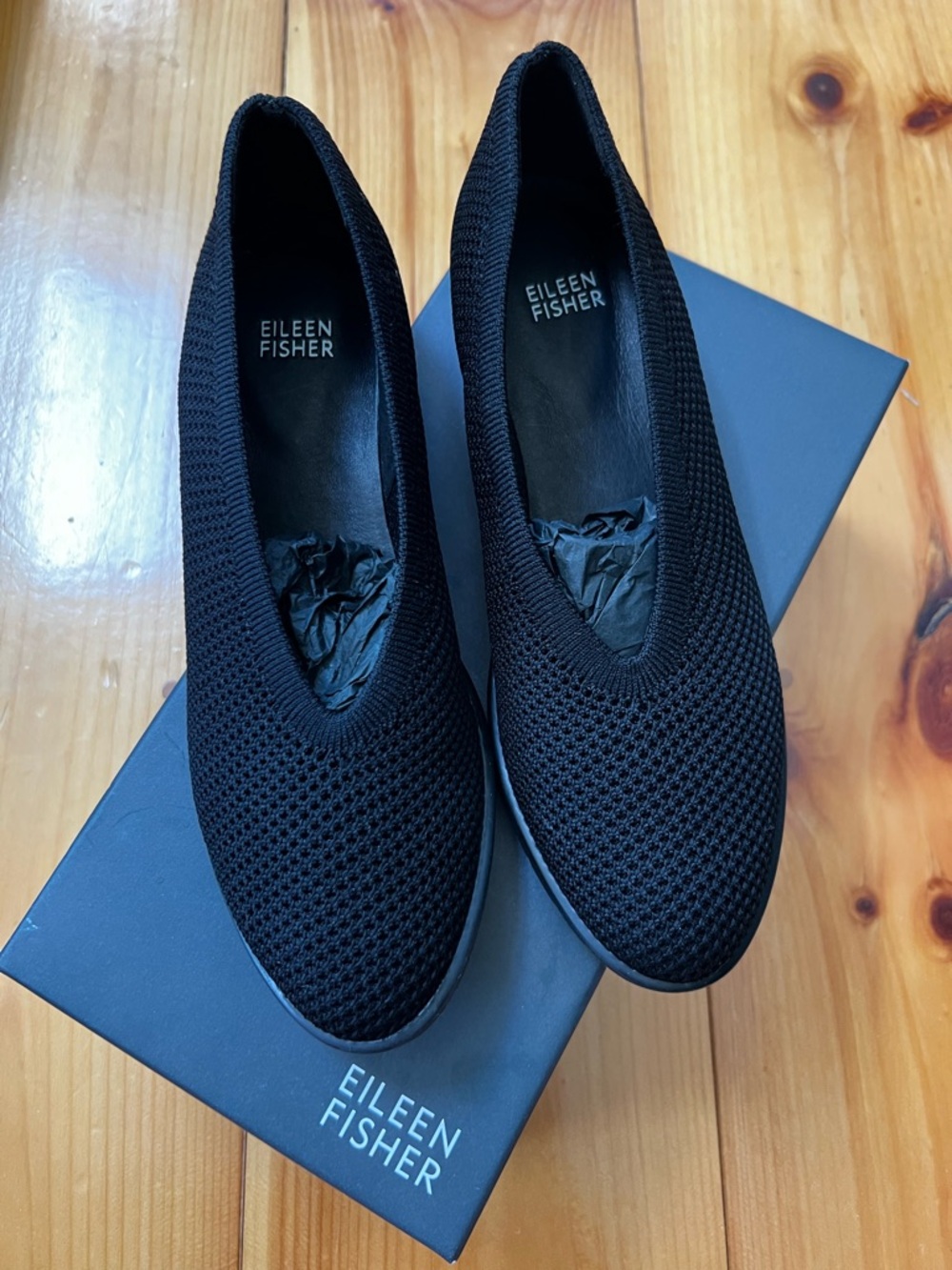 NEW Eileen Fisher Black Heaven Shoes. SZ 8.5